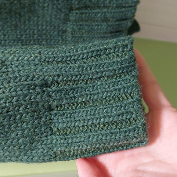 Toad&Co Ginn Cable Cardigan, Women's sz S, Green, Tie Belt - Picture 8 of 9